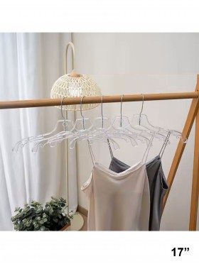 STACKABLE PLASTIC CLOTHES HANGER (10 Pcs)